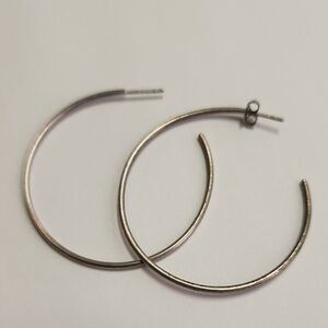 IBB 925 Sterling Silver Hoop Earrings